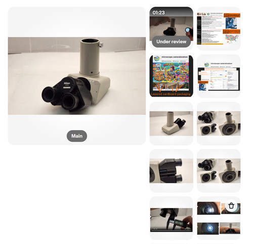 Nikon trinocular microscope - f,